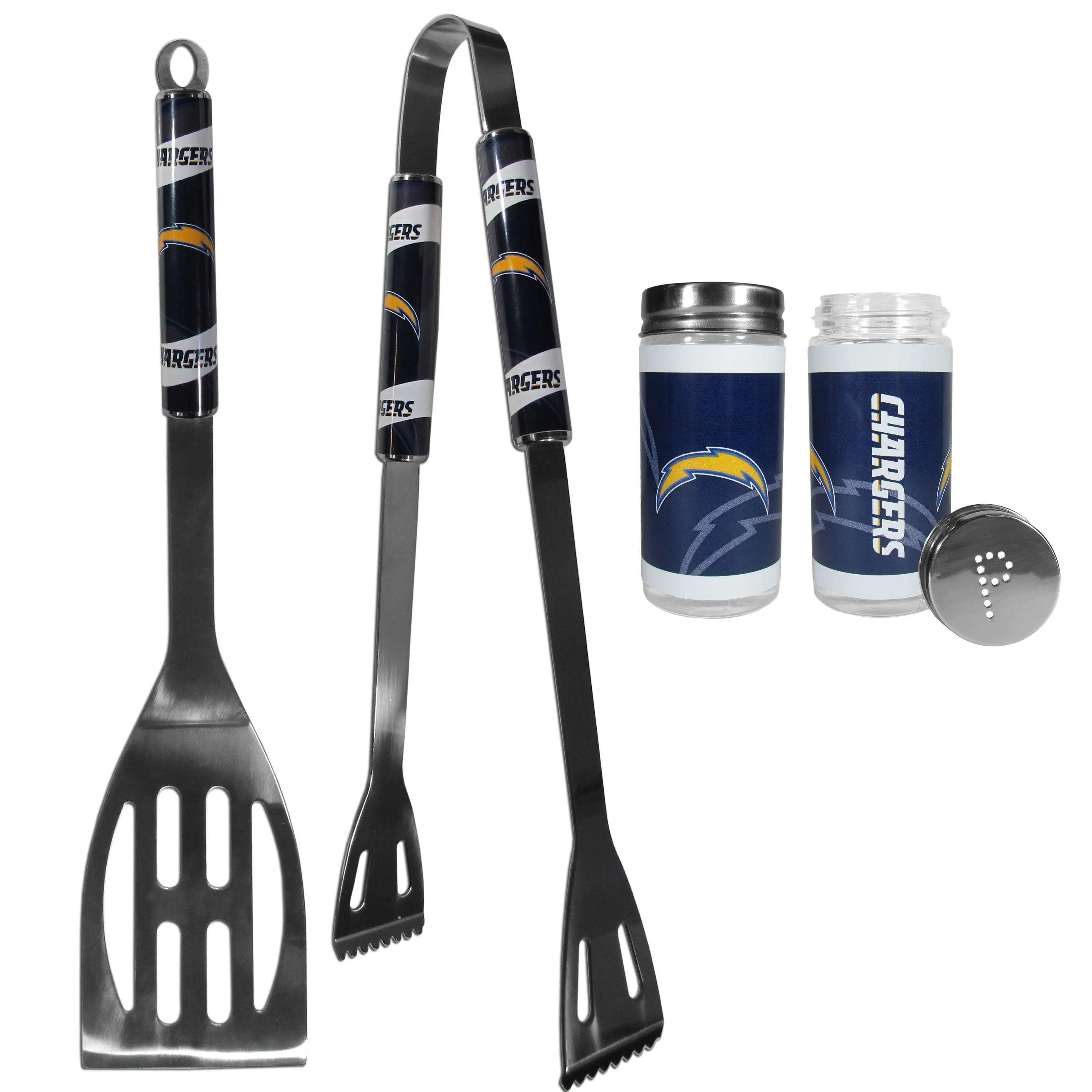 Los Angeles Chargers 2pc BBQ Set with Tailgate Salt & Pepper Shakers