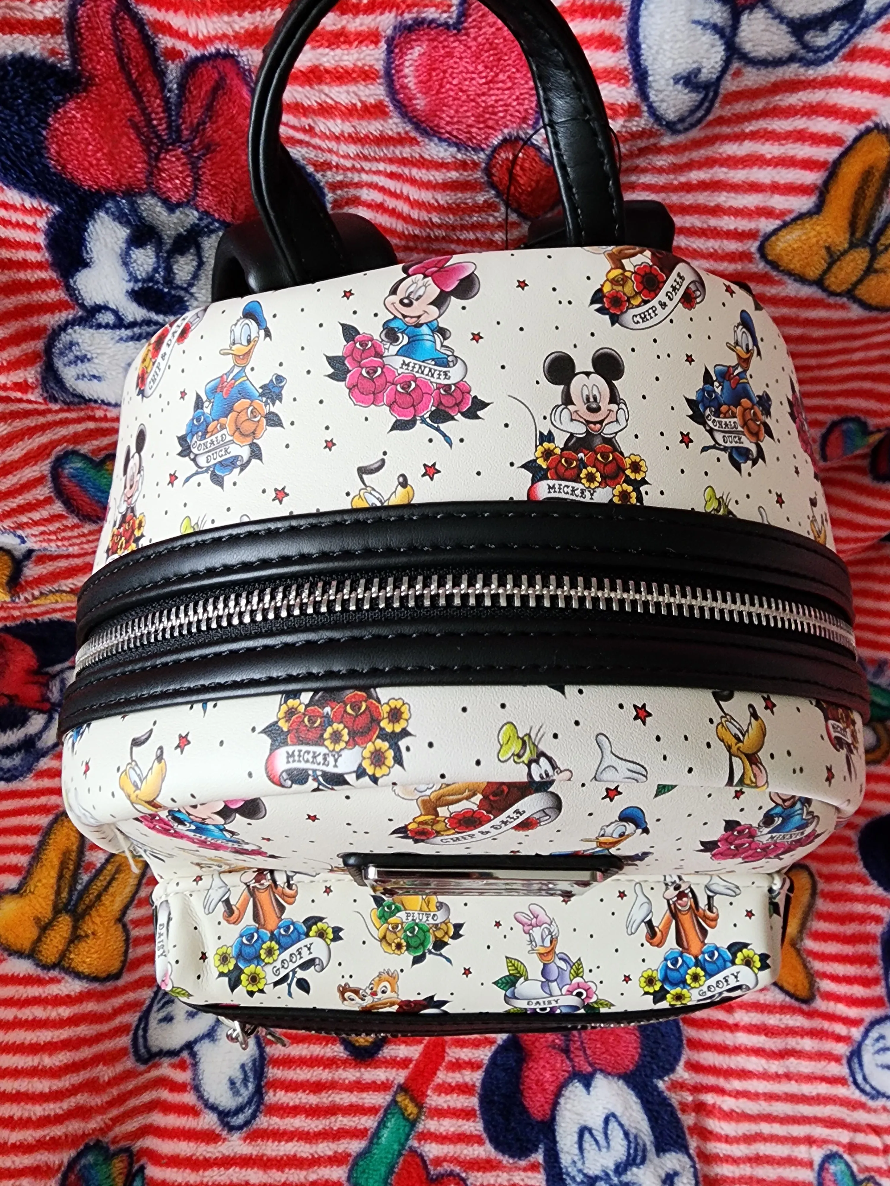 Loungefly Disney Mickey and Friends Tattoo Backpack