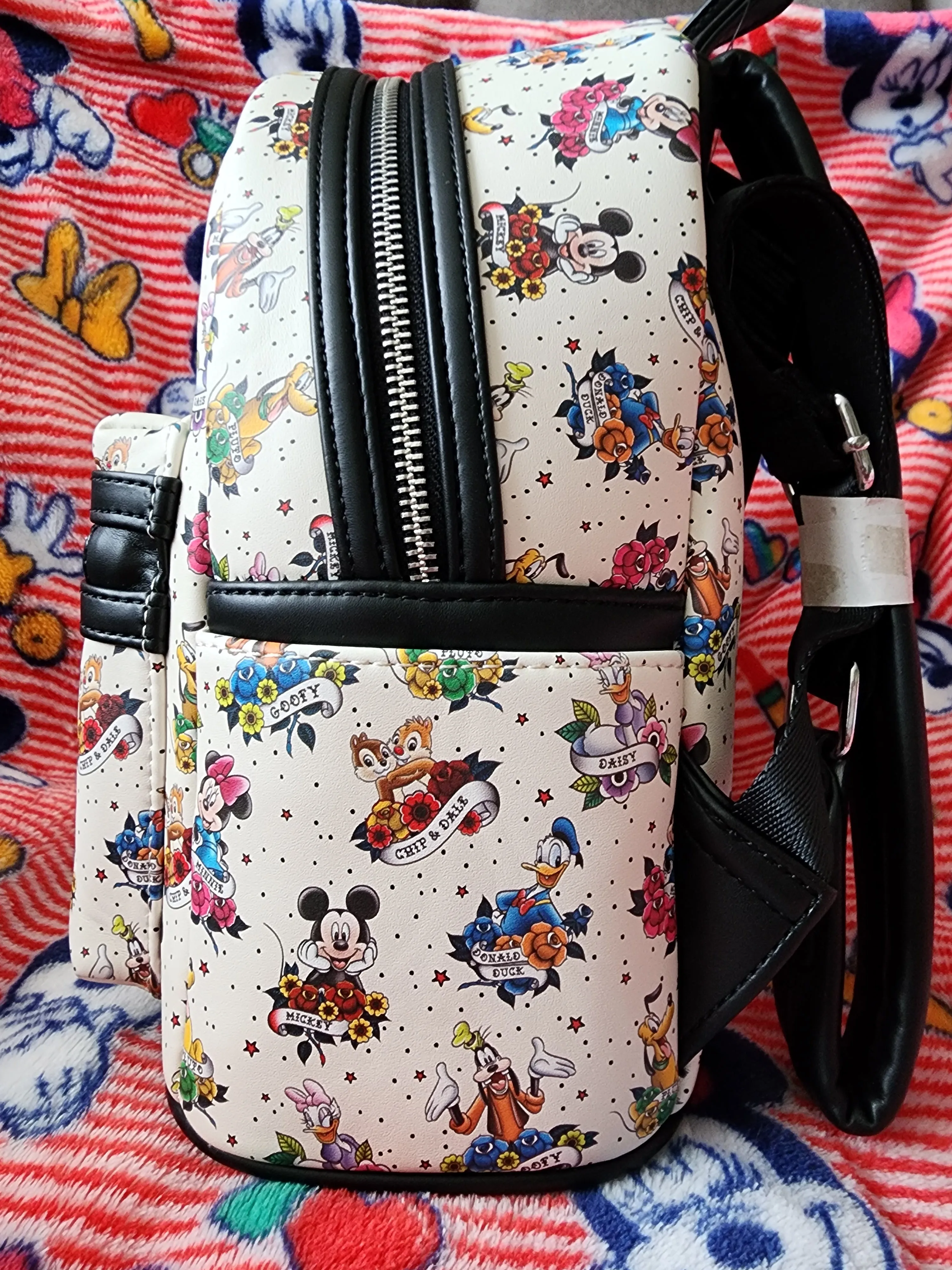 Loungefly Disney Mickey and Friends Tattoo Backpack