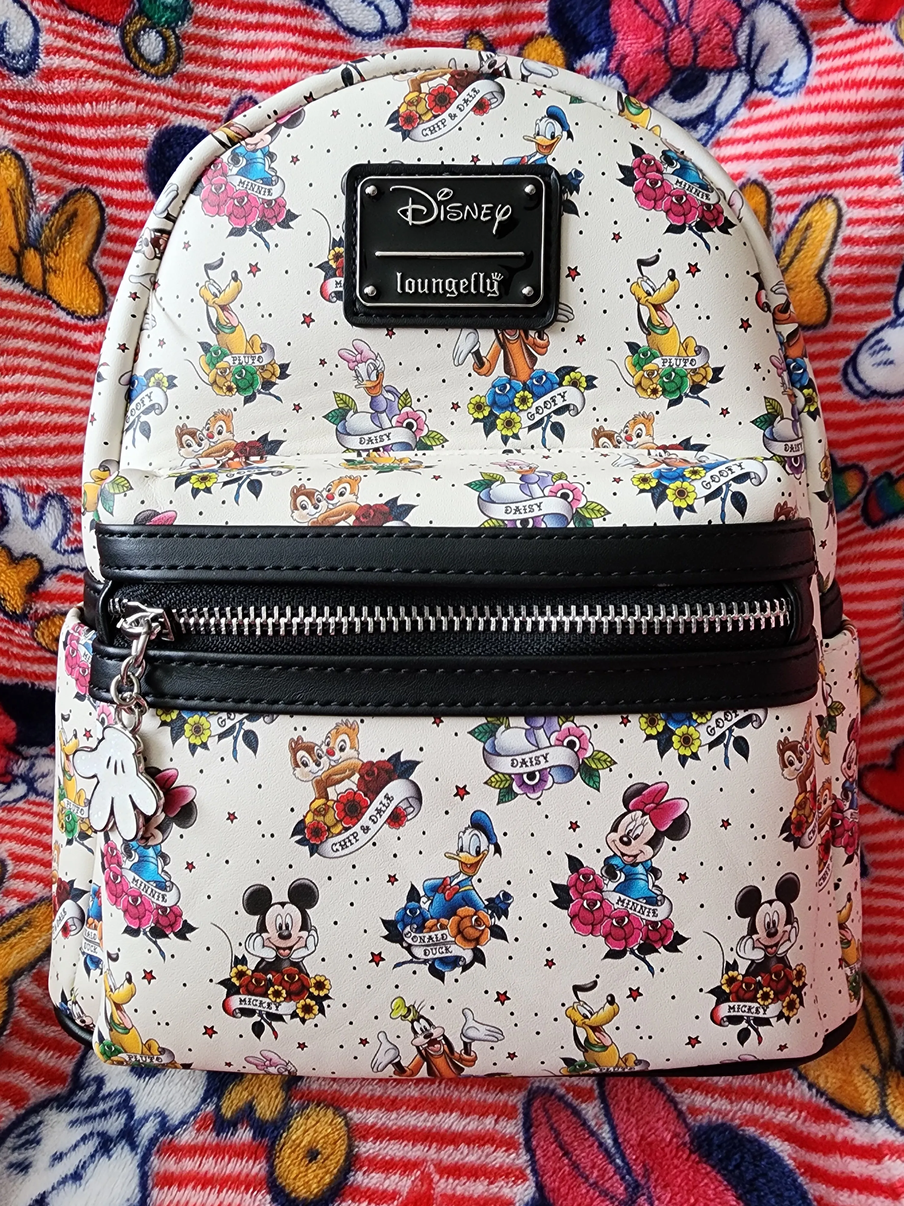 Loungefly Disney Mickey and Friends Tattoo Backpack