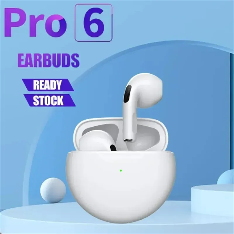 LS Original Pro 6 Bluetooth TWS Earbuds - Mini Wireless In-Ear Headphones for Xiaomi & Android