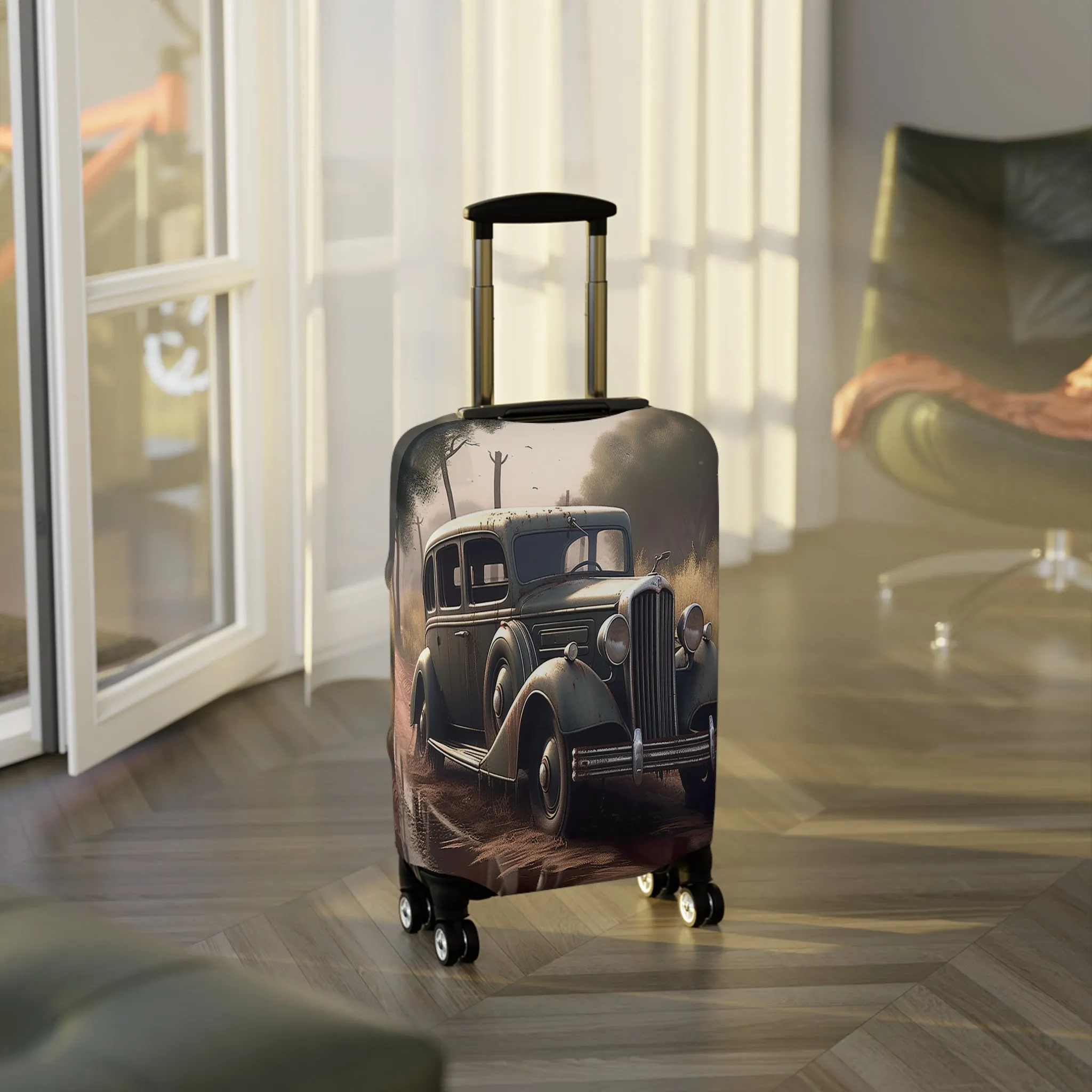 Luggage Cover, Vintage Car, awd-328