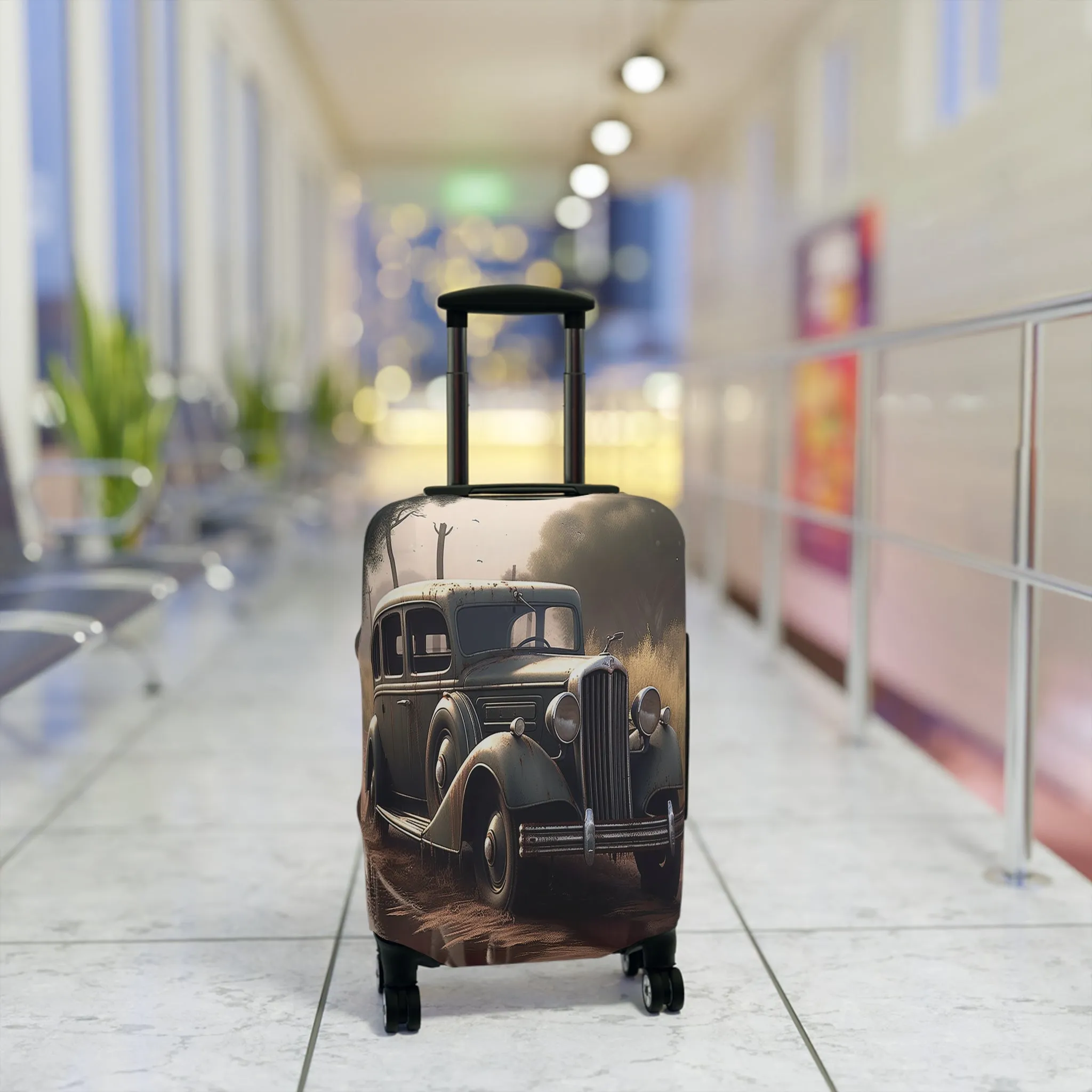 Luggage Cover, Vintage Car, awd-328