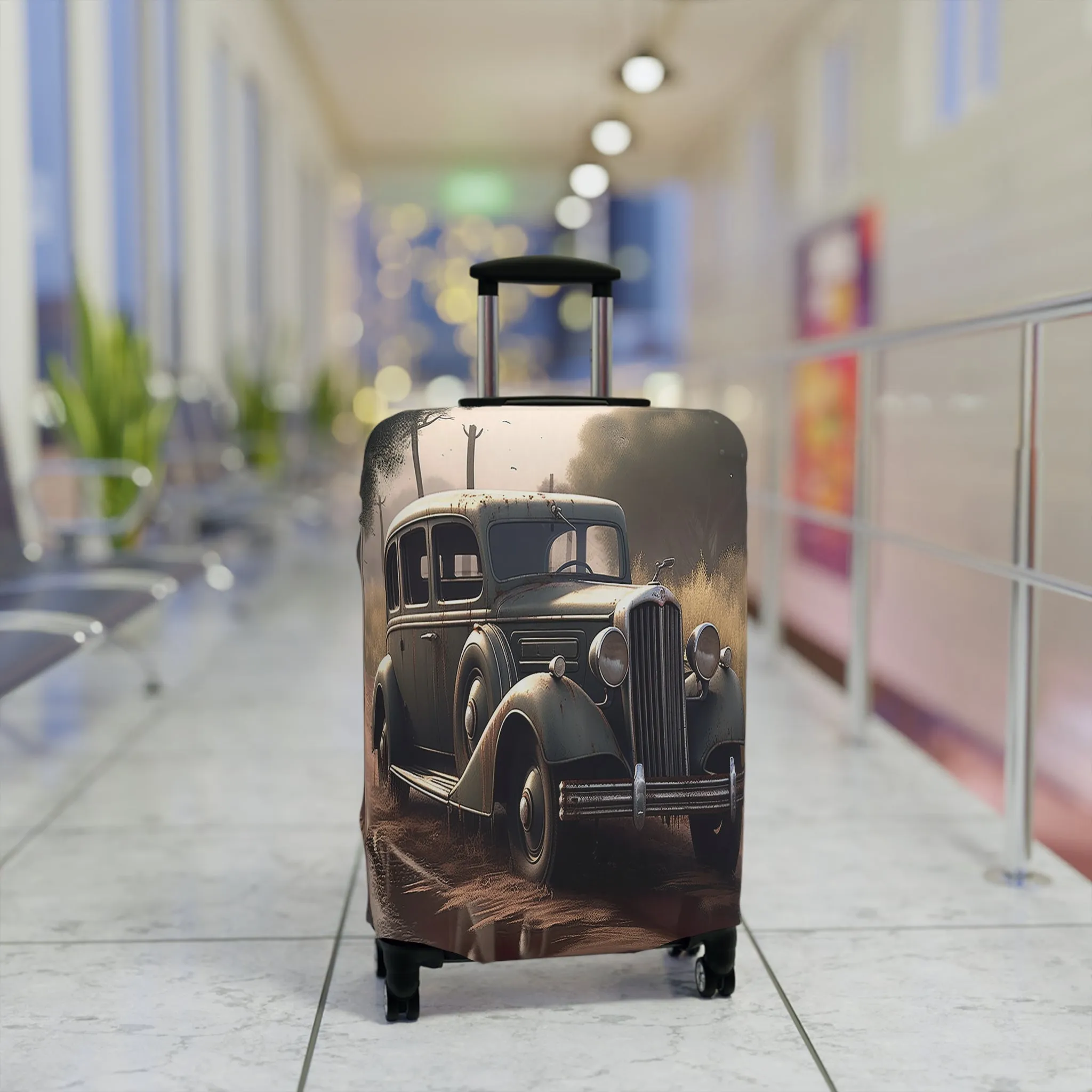 Luggage Cover, Vintage Car, awd-328