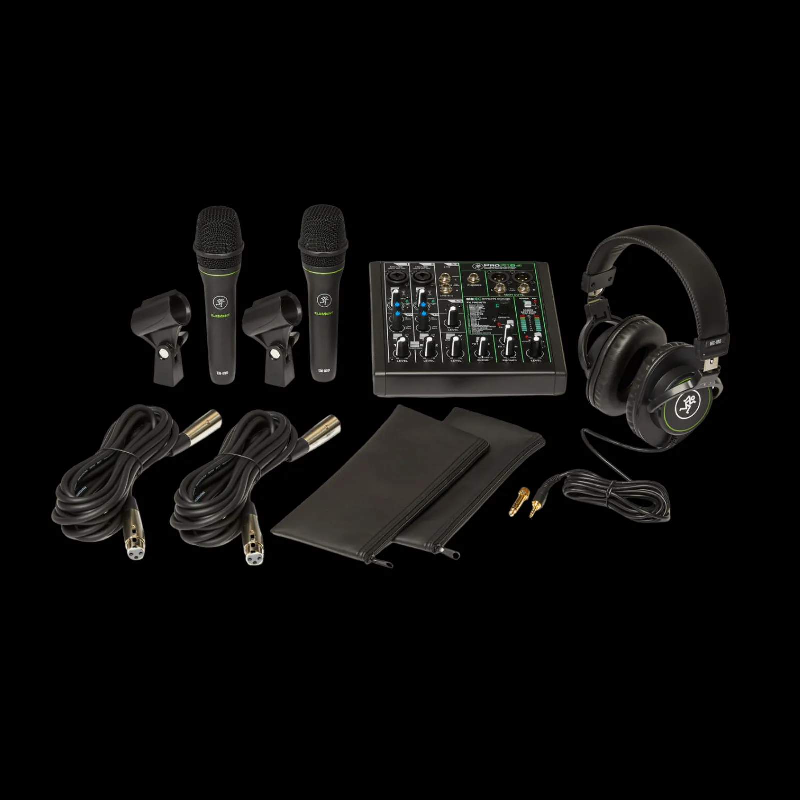 Mackie Performer Bundle with Mixer and Microphones