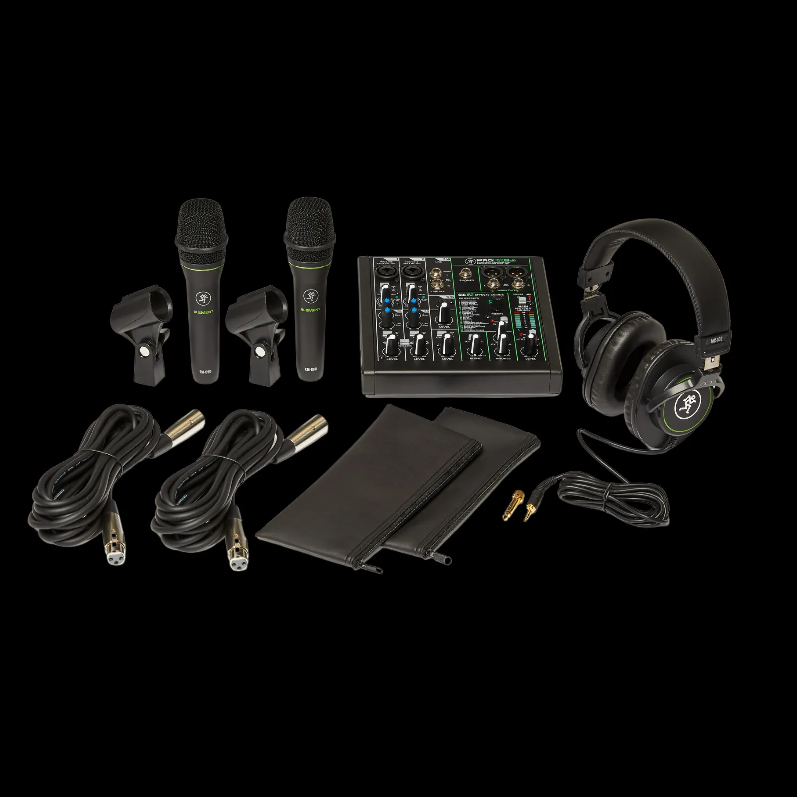 Mackie Performer Bundle with Mixer and Microphones