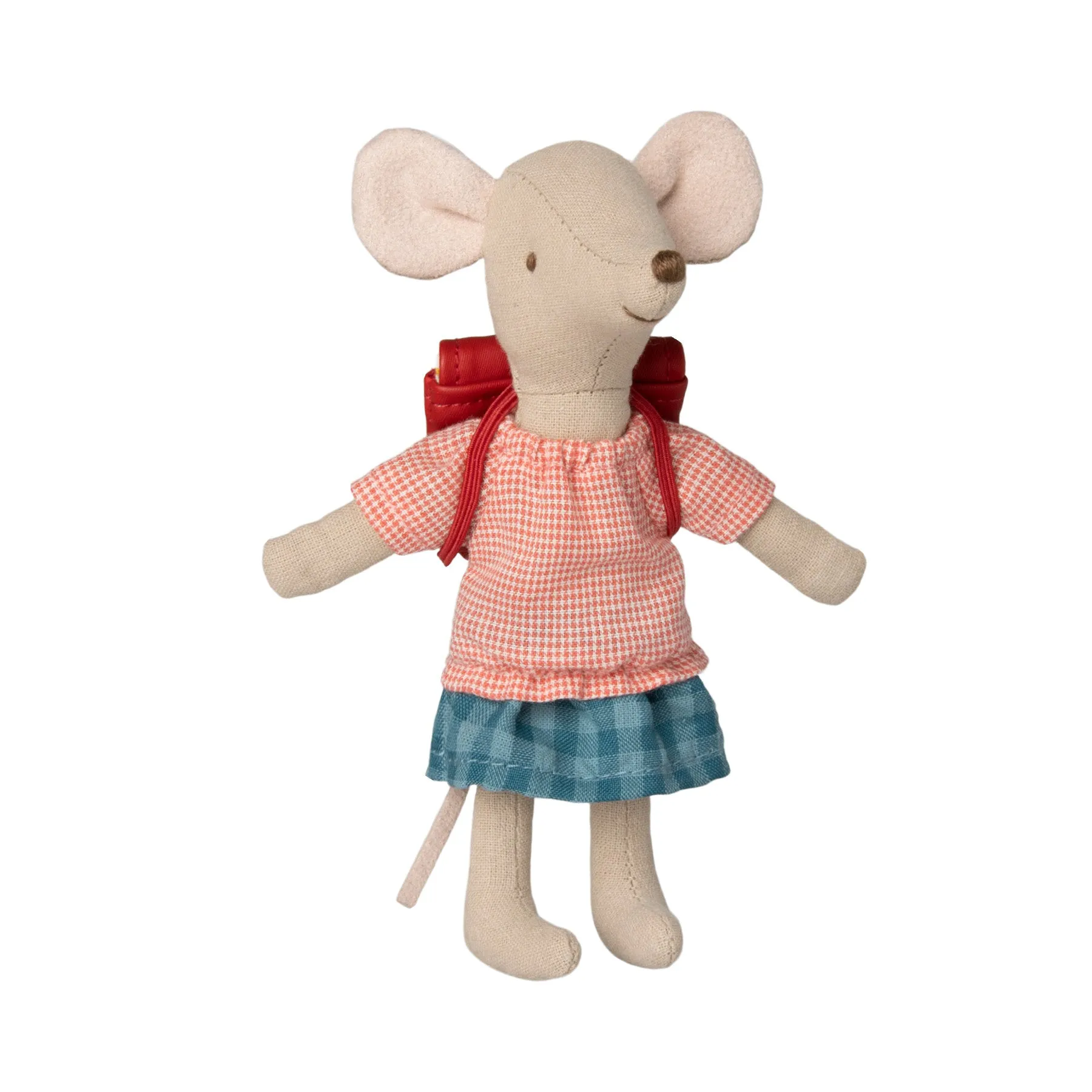 Maileg Tricycle Big Sister Mouse with Bag - Red