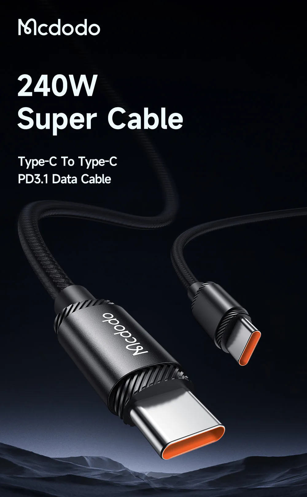 Mcdodo CA-368 | Type-C to Type-C Mobile Cable | Fast Charge 240W PD