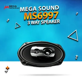 Mega Sound 3 Way Speaker - MS6997 - Car Coaxial Speaker Automobile Audio Speaker | Universal Sound Loudspeaker Sound