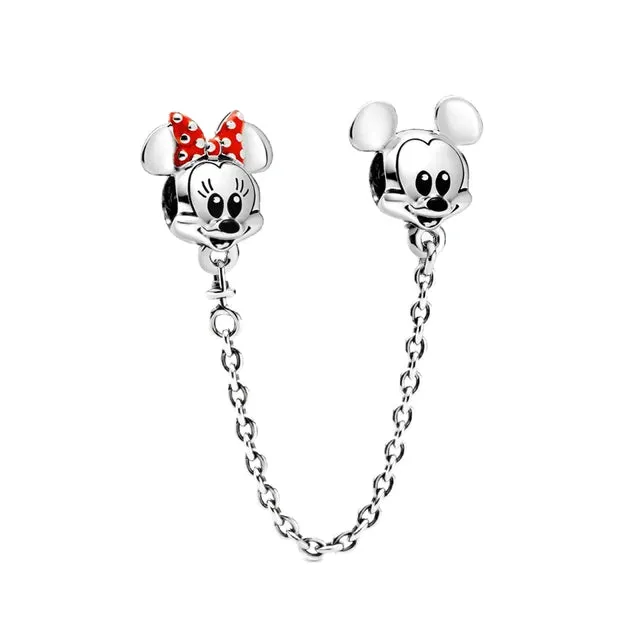 Mickey and Minnie Mouse Safety Chain