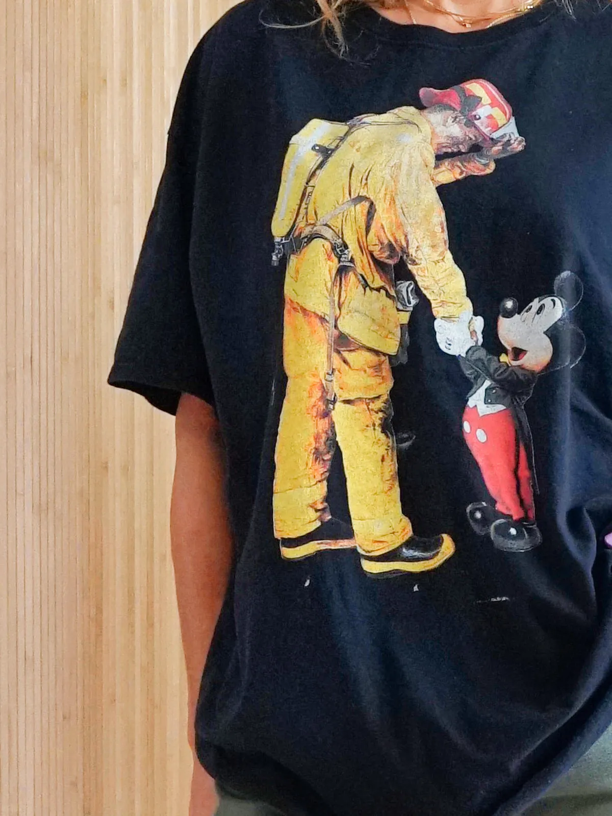 Mickey Mouse Meets Fireman Tee