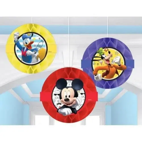 Mickey Mouse On the Go Honeycomb Decorations