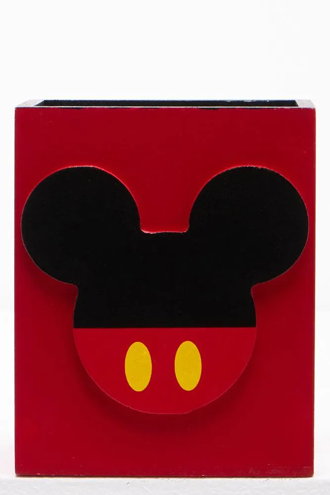 Mickey Mouse Pencil Holder Red