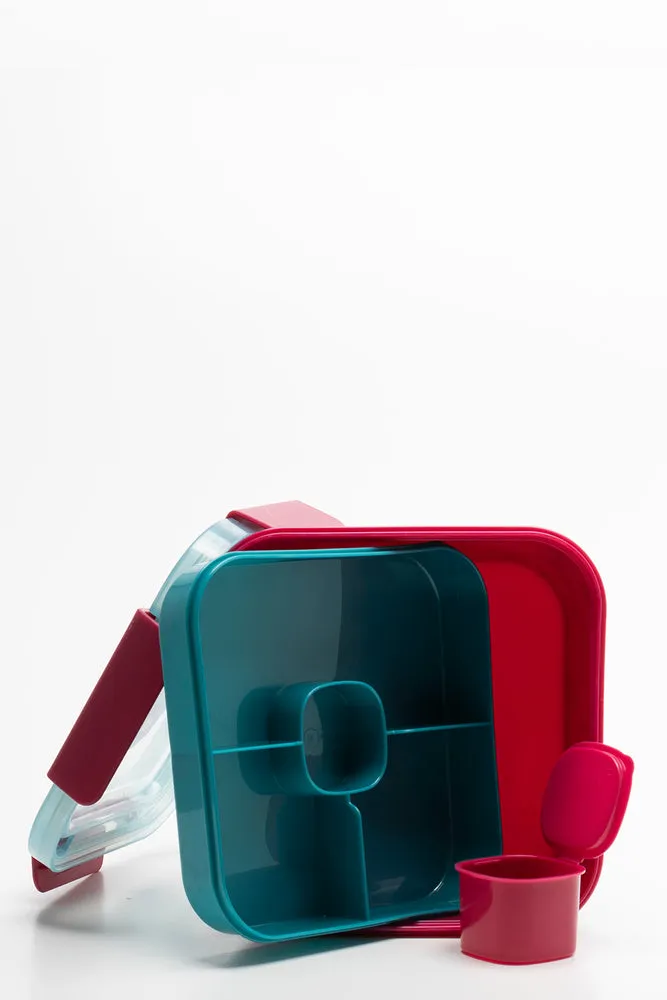 Mickey Mouse Salad Lunch Box Teal