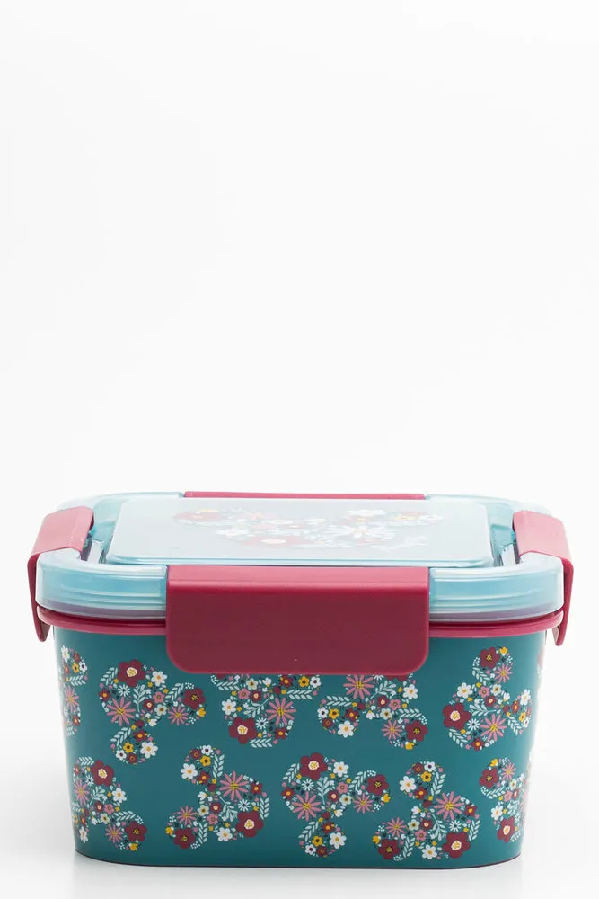 Mickey Mouse Salad Lunch Box Teal