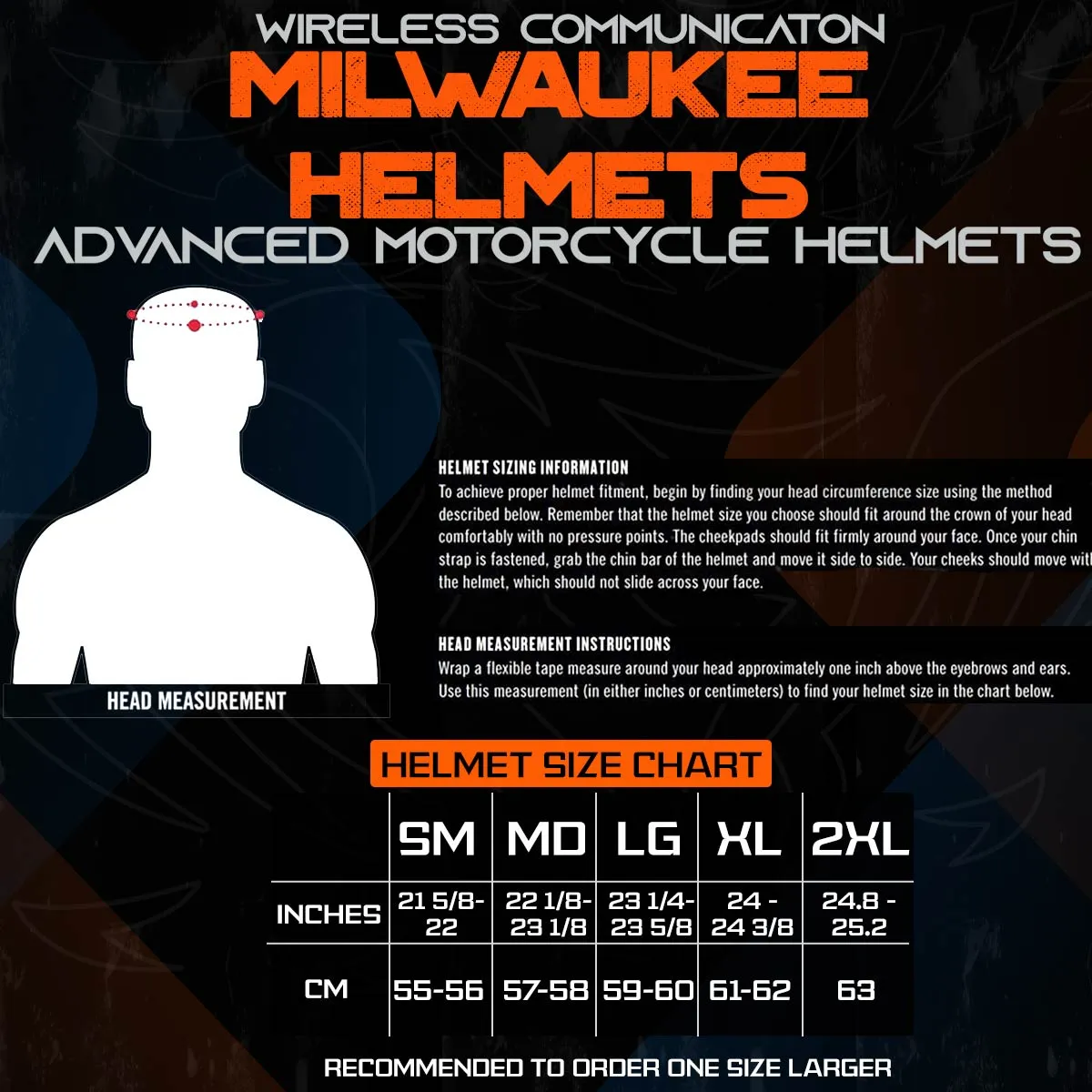 Milwaukee Helmets H520 Titanium and Red Chit-Chat Black Full Face