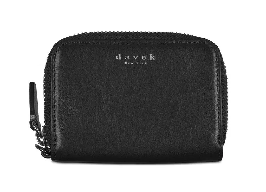 MINI ZIPPER WALLET - Black