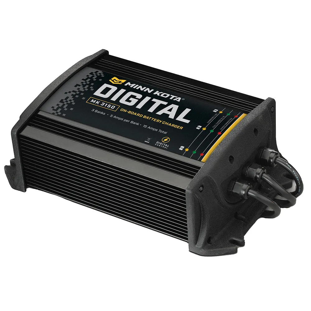 Minn Kota MK315D Digital Charger 3 Bank 5 Amps