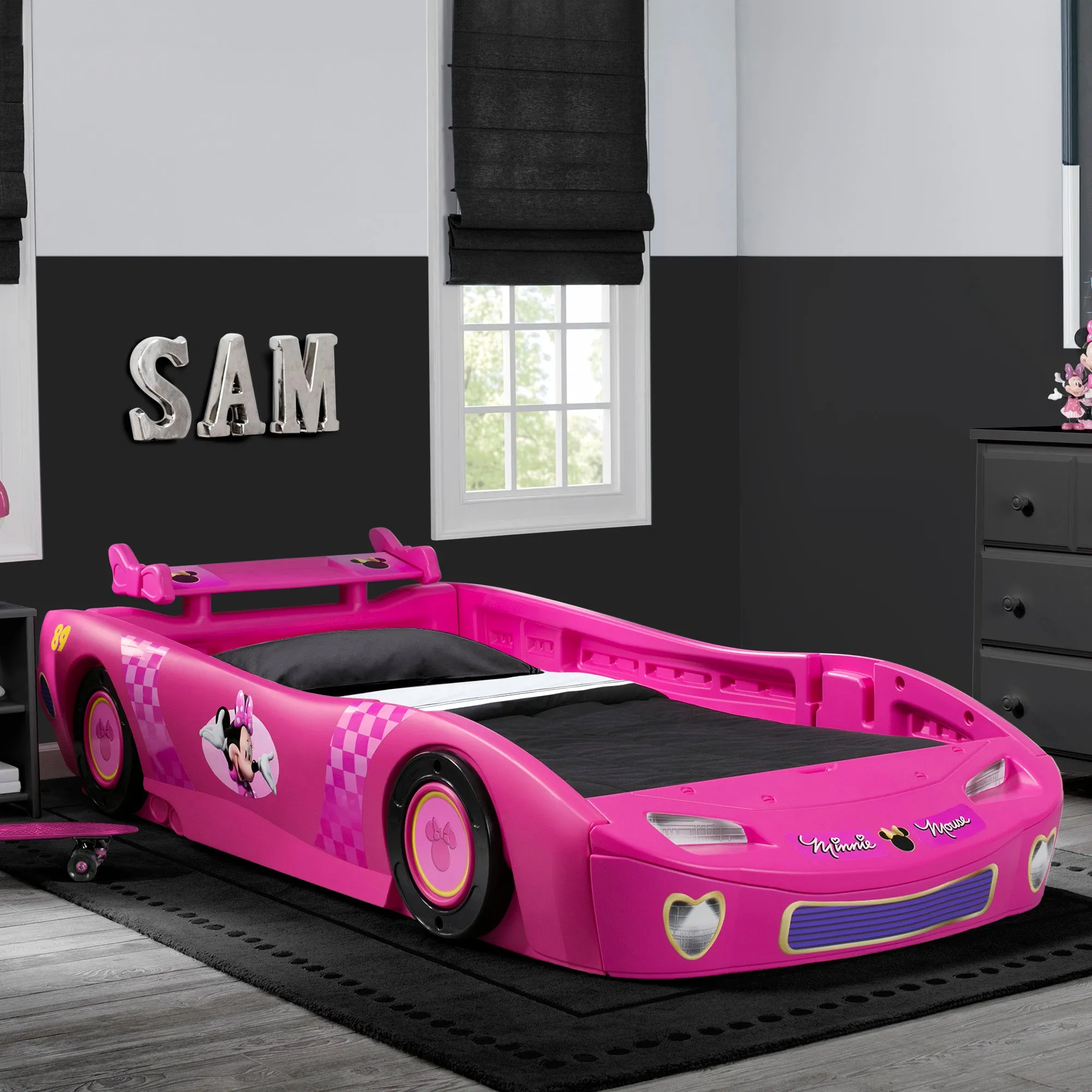 Minnie Mouse Car Twin Bed