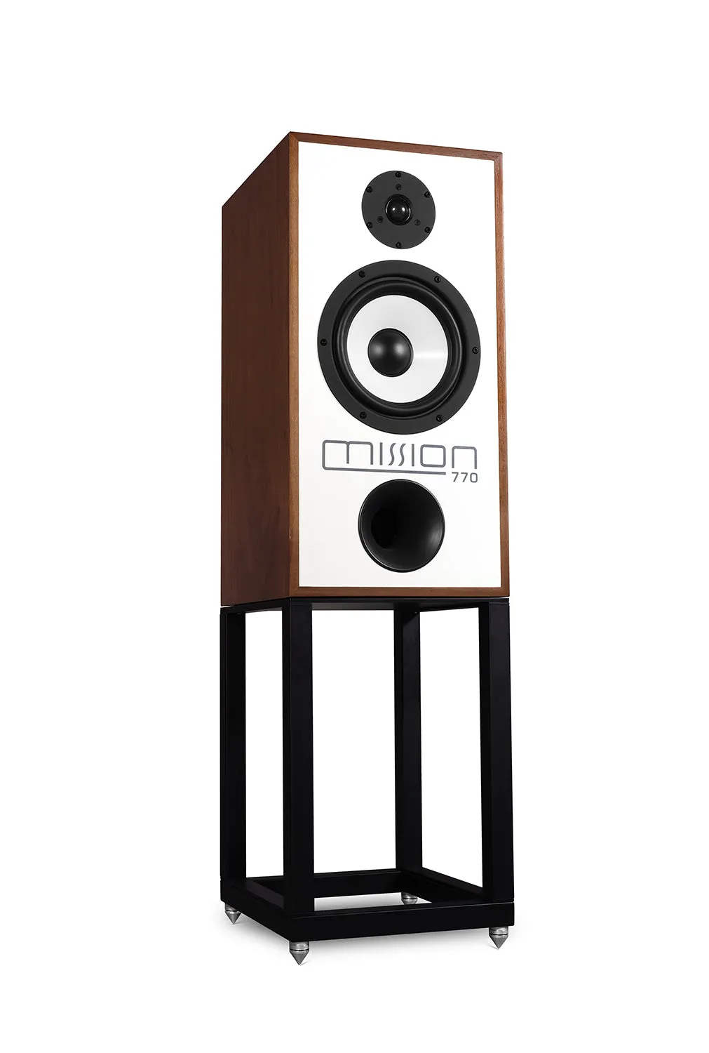 Mission 770 speakers (walnut) with stands