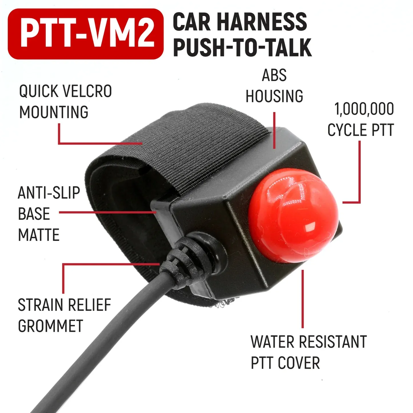 NASCAR and IMSA Racing Communication System with Radio for Driver Only