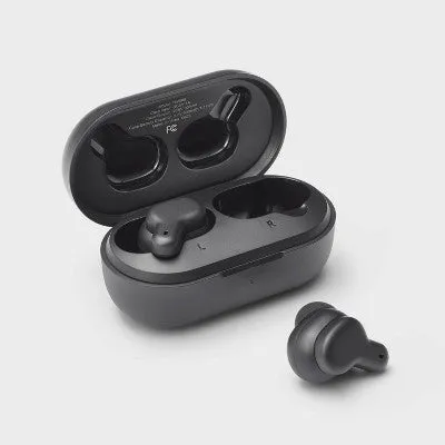 New - Active Noise Canceling True Wireless Bluetooth Earbuds - heyday Black