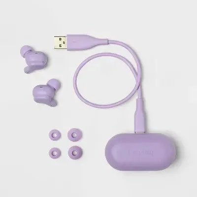 New - True Wireless Bluetooth Active Noise Cancelling Earbuds - heyday Lavender