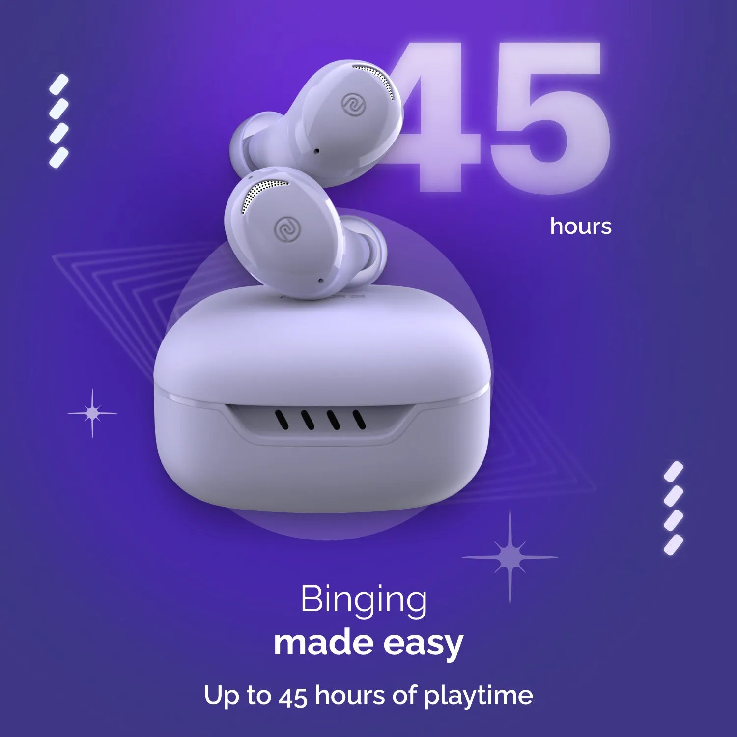 Noise Buds Trance with 45 Hrs Playtime, Low Latency (up to 40ms), HyperSync, and IPX5 Bluetooth Headset