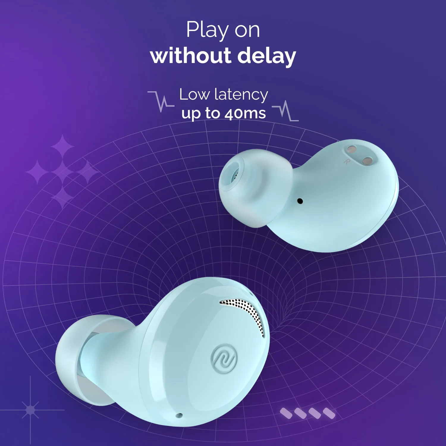 Noise Buds Trance with 45 Hrs Playtime, Low Latency (up to 40ms), HyperSync, and IPX5 Bluetooth Headset