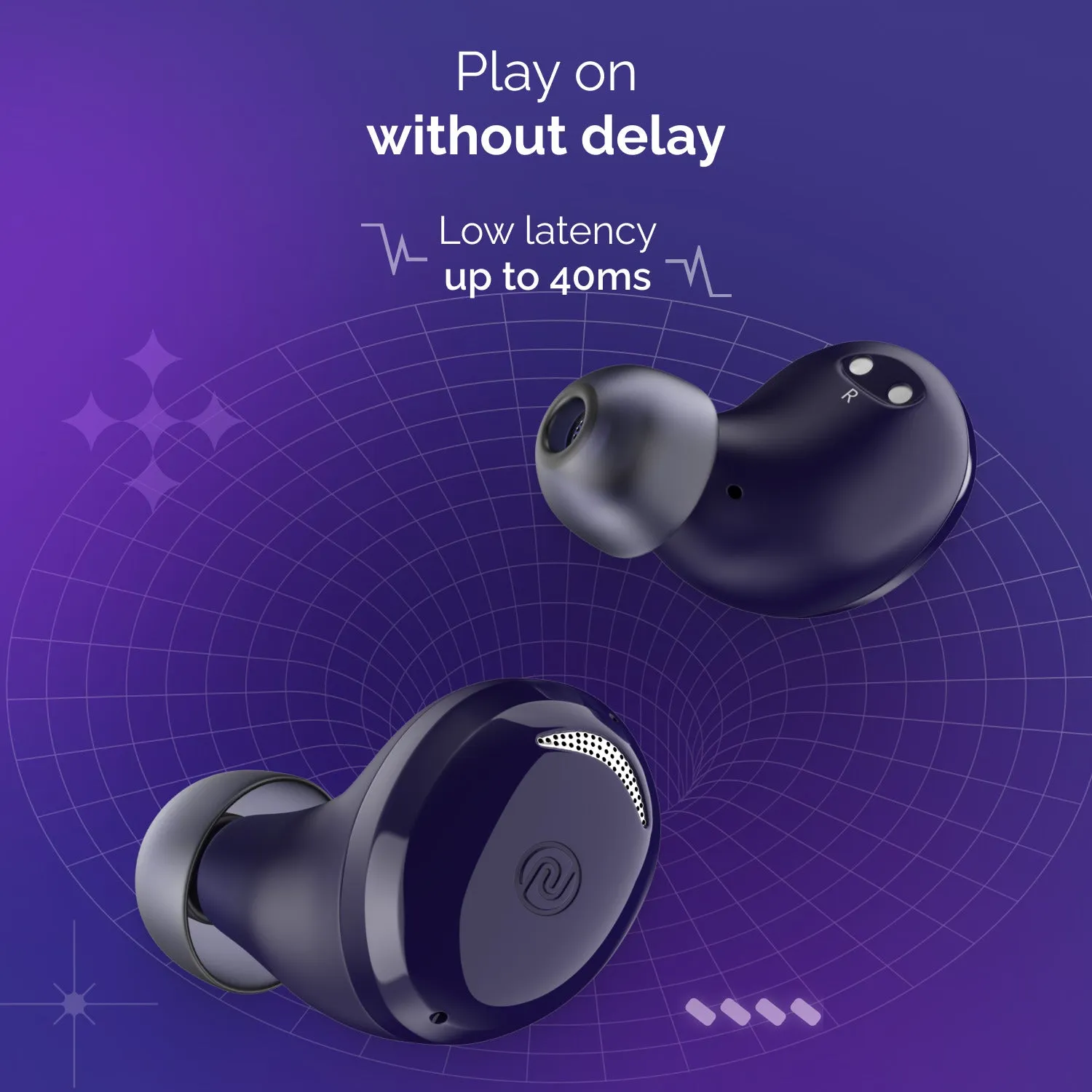 Noise Buds Trance with 45 Hrs Playtime, Low Latency (up to 40ms), HyperSync, and IPX5 Bluetooth Headset