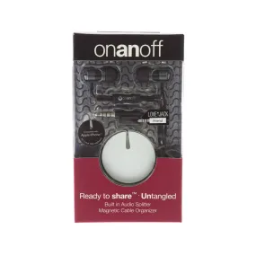 onanoff Magnum HD Noise Isolating Earbud w In-line Mic, Remote and Magneat White