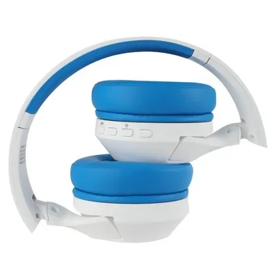 Open Box - Altec Lansing Kid Safe Active Noise Cancelling Bluetooth Wireless Headphones - Wave Blue