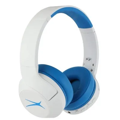 Open Box - Altec Lansing Kid Safe Active Noise Cancelling Bluetooth Wireless Headphones - Wave Blue