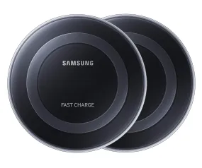 Pack of 2 Samsung Qi Certified Fast Charge Wireless Charger Pads And Chargers