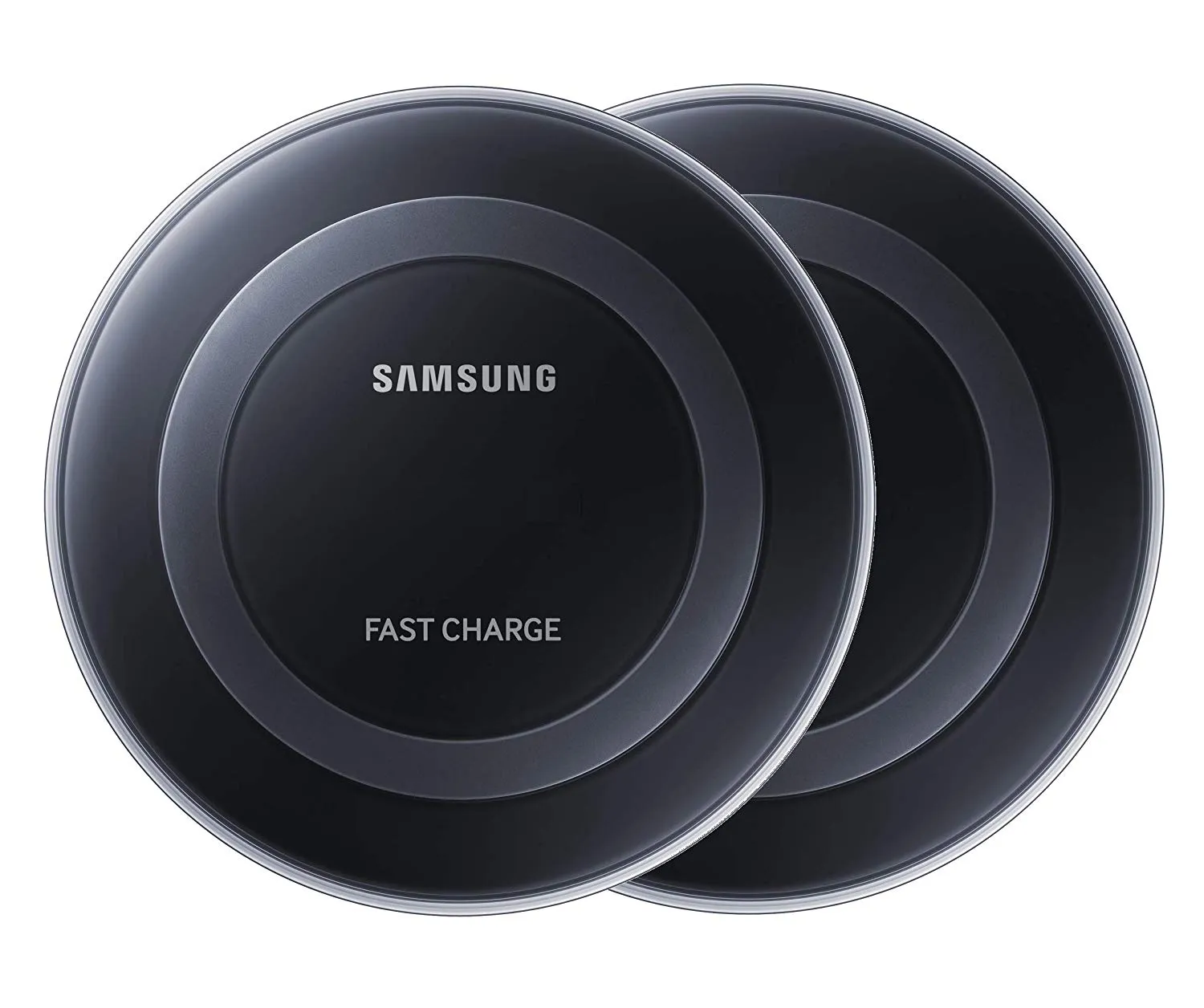 Pack of 2 Samsung Qi Certified Fast Charge Wireless Charger Pads And Chargers