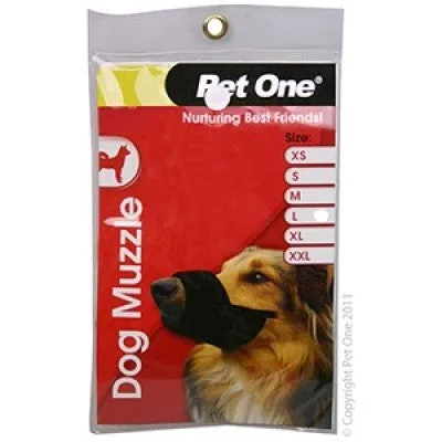 PETONE MUZZLE NYLON LARGE BLACK