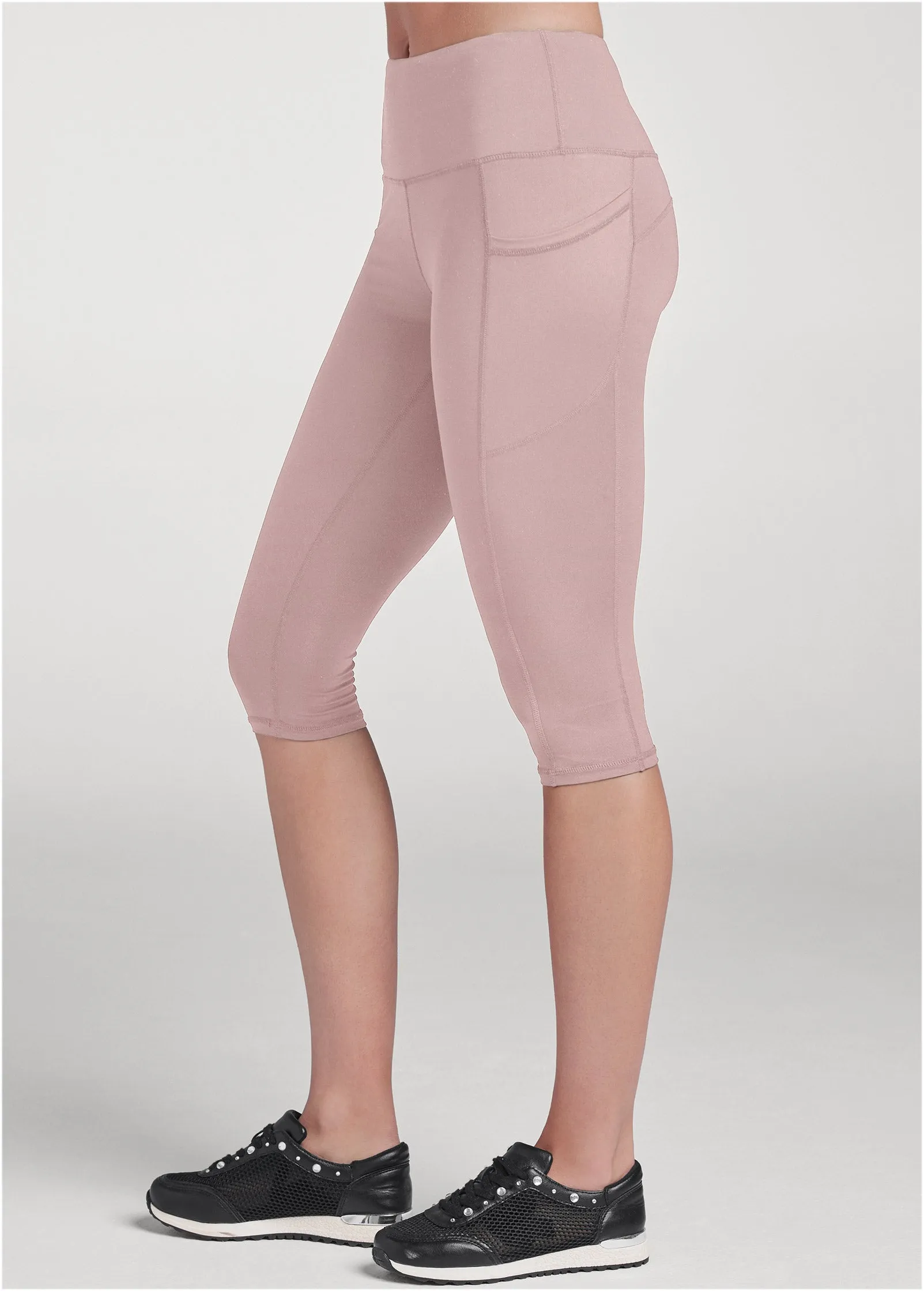 Pocket Capri Leggings - Tan