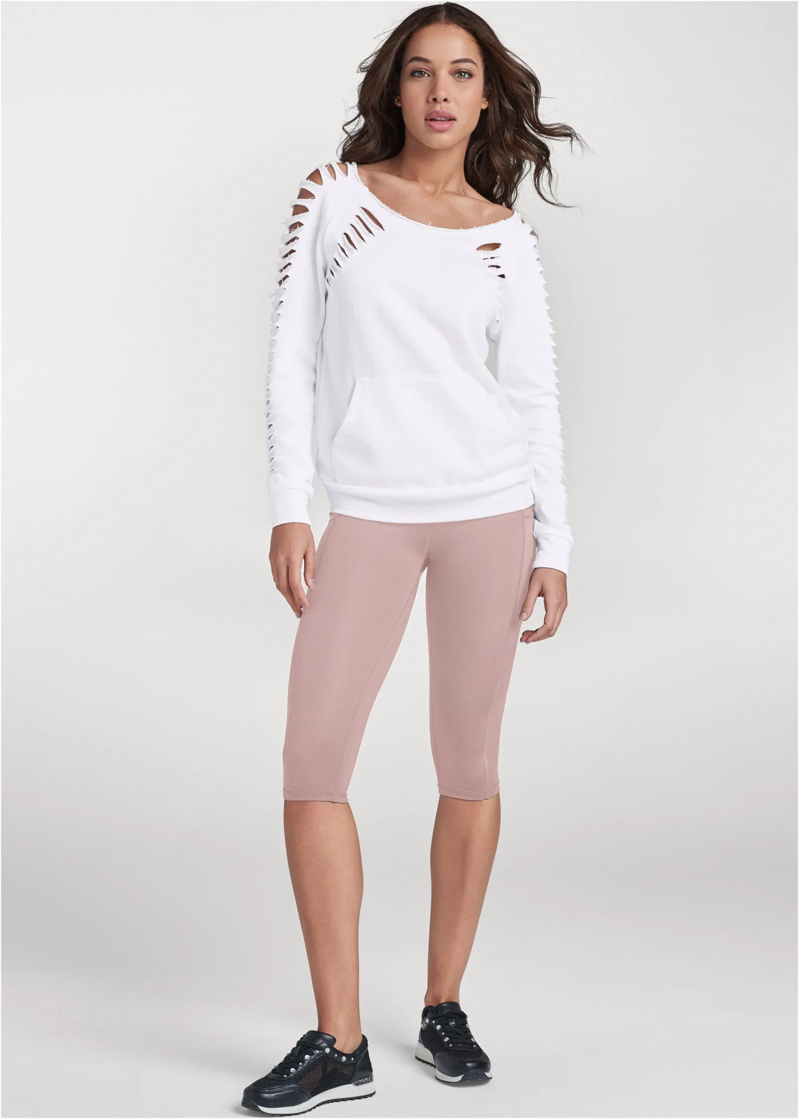 Pocket Capri Leggings - Tan