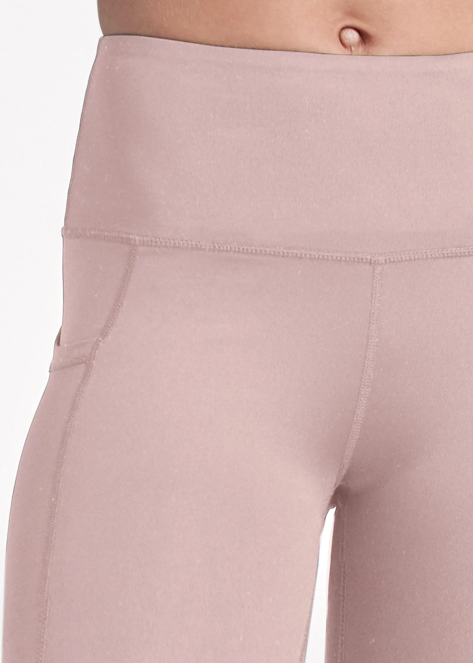 Pocket Capri Leggings - Tan