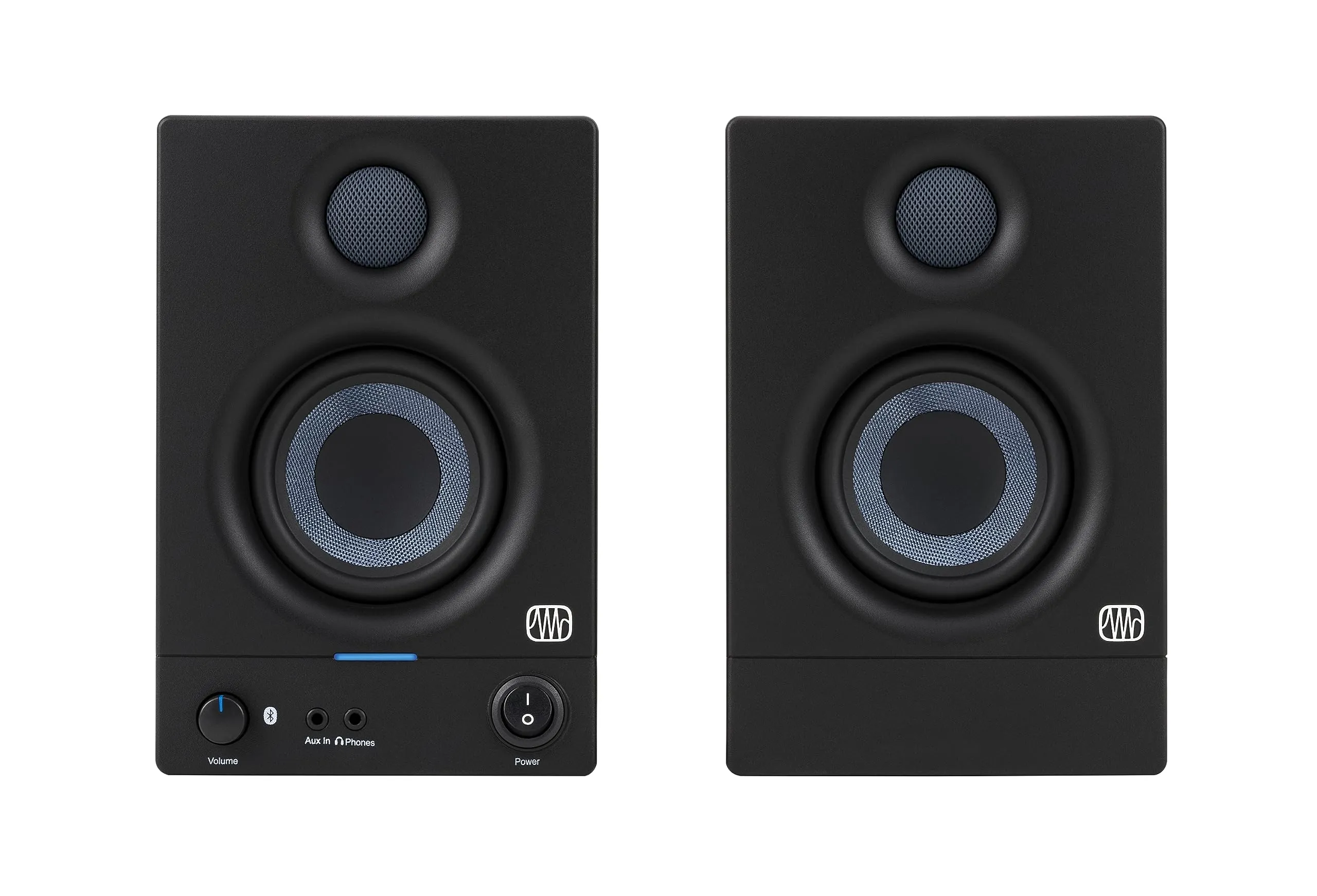 PreSonus Eris 3.5BT Bluetooth Studio Monitors, Pair - Powered, Active Monitor Speakers for Desktop, Turntable, Record Player, Bookshelf, DJ Speakers