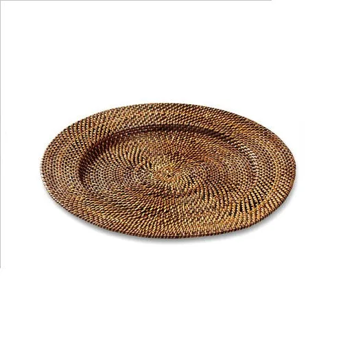 Rattan Chargers- Set of 4