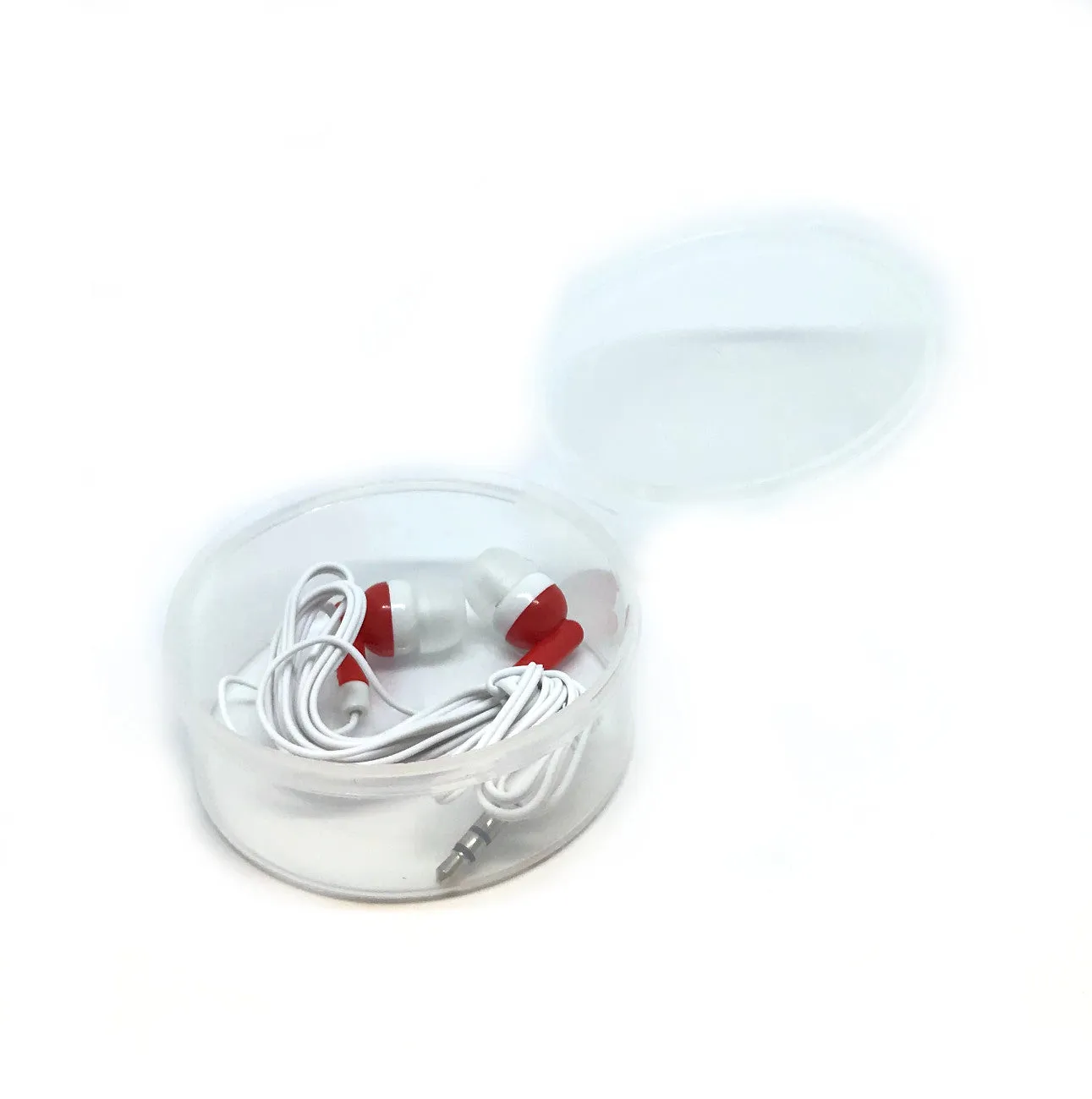 Red Stereo Earbud Headphones