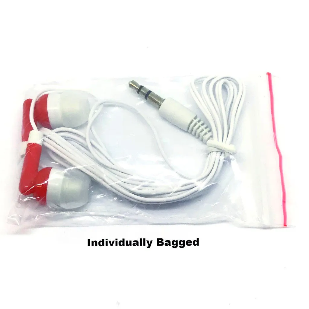 Red Stereo Earbud Headphones