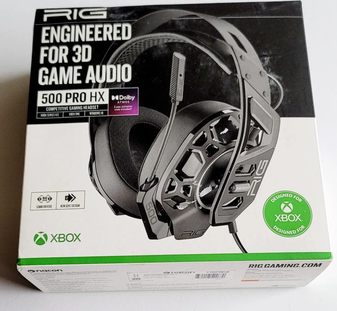 RIG 500 PRO HX Gen 2 Gaming Headset Xbox Series X S Xbox One Win 10 11