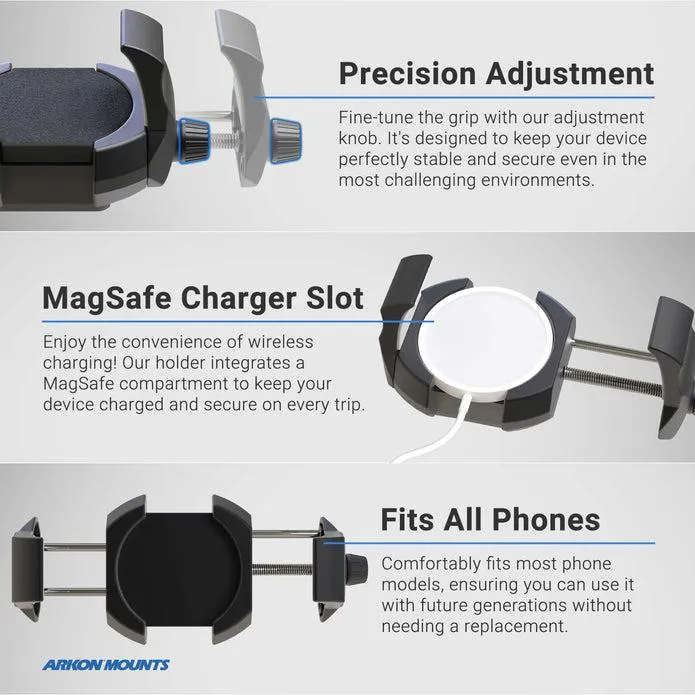 RoadVise® Ultra Holder with Aluminum Handlebar Mount