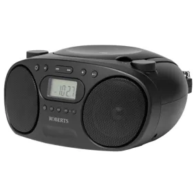 Roberts Zoombox Built-in CD Player FM/AM Radio - Black | ZOOMBOXFMBK