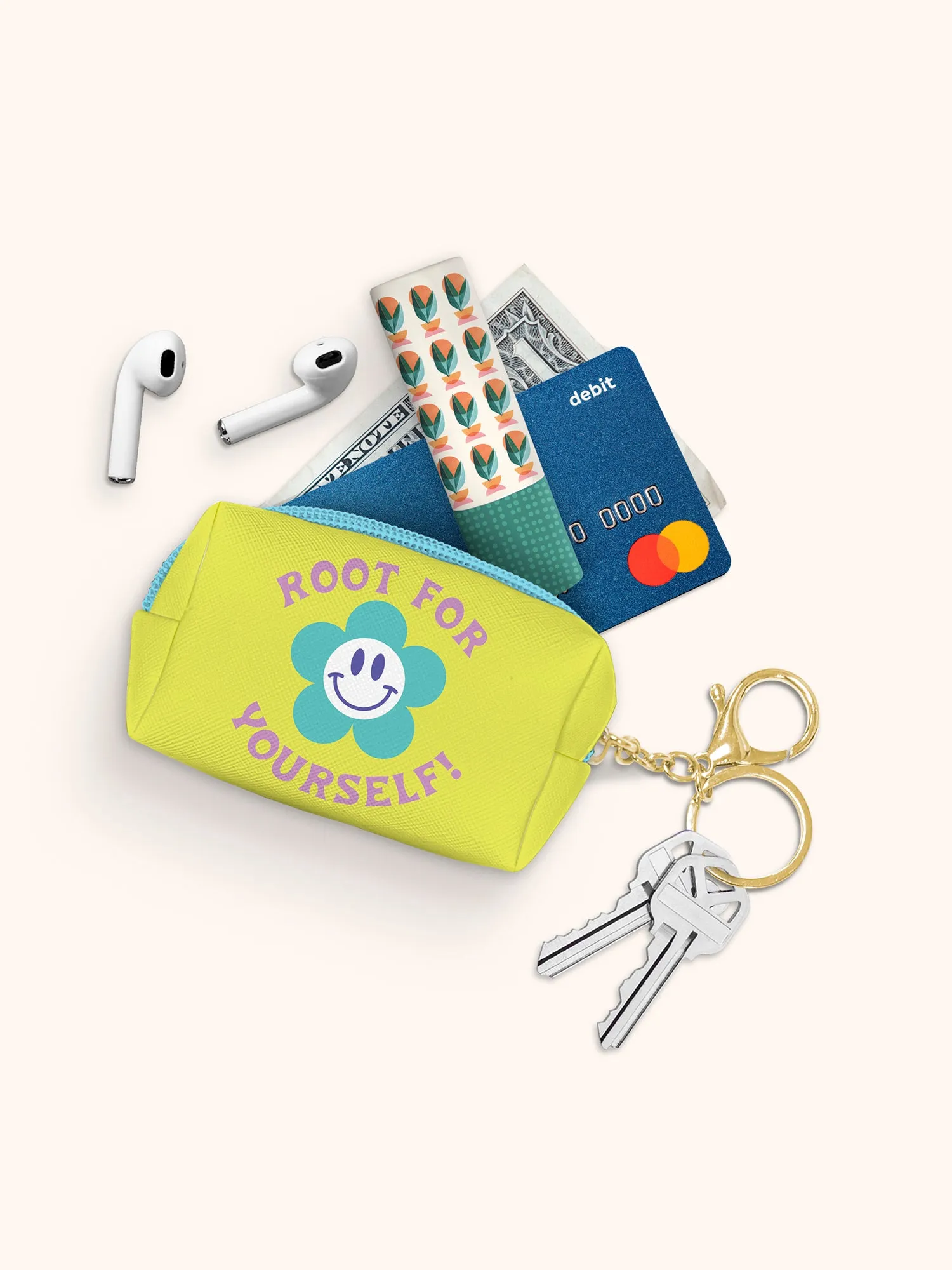 Root for Yourself Key Chain Pouch