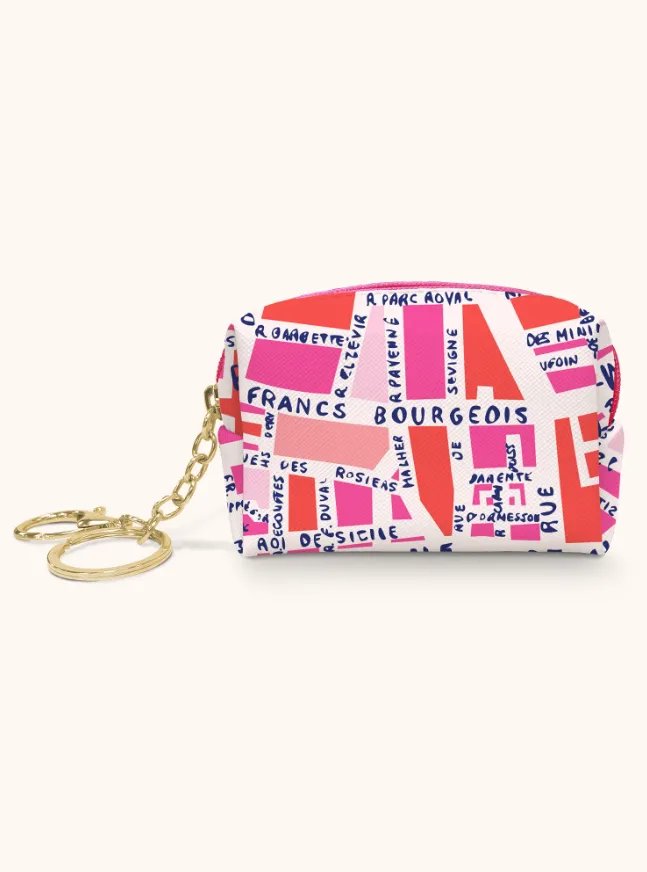 Rues De Paris Key Chain Pouch