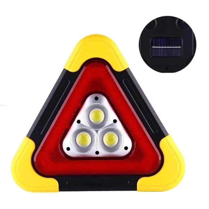 Safety Triangle Warning Sign Car LED Light