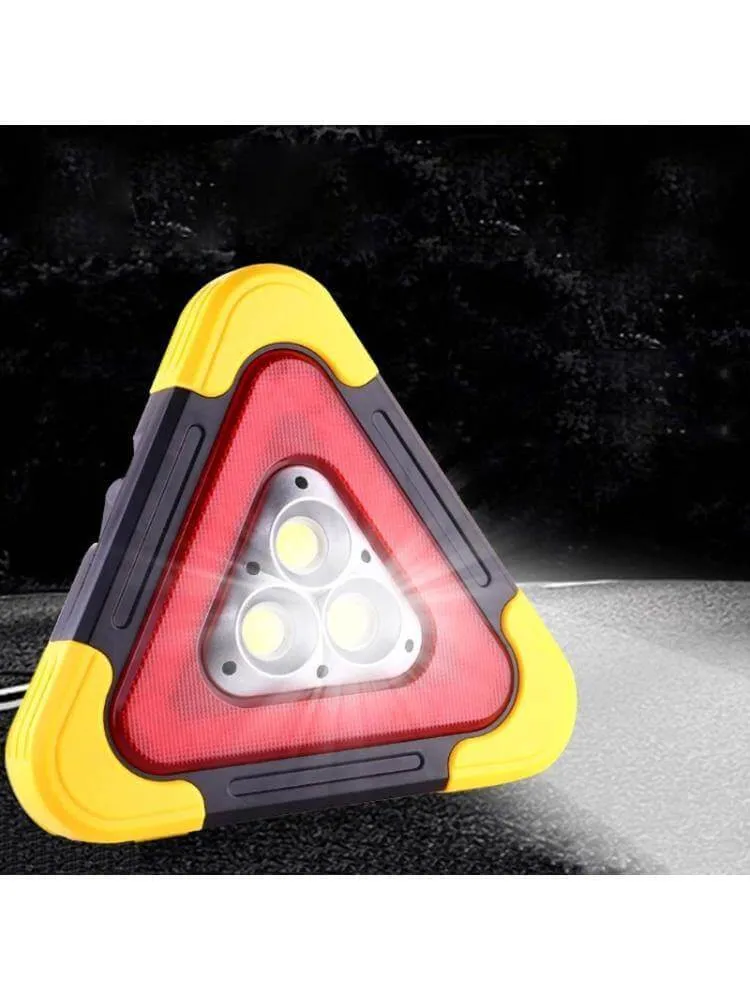 Safety Triangle Warning Sign Car LED Light